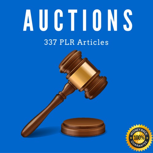 Product picture Auctions - High Quality PLR Private Label Articles 
