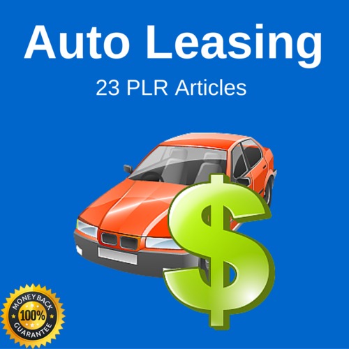Product picture Auto Leasing - High Quality PLR Private Label Articles 2016