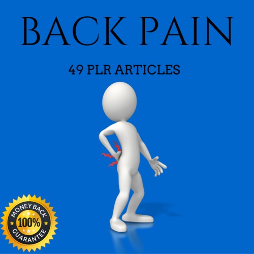 Product picture Back Pain - High Quality PLR Private Label Articles 