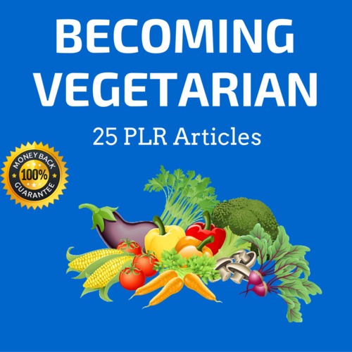Product picture Become Vegetarian - High Quality PLR Private Label Articles 