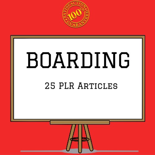 Product picture Boarding - High Quality PLR Private Label Articles 