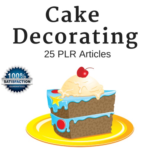 Product picture Cake Decorating Private Label Rights PLR Articles 2016