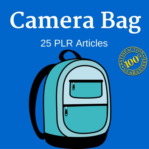 Product picture Camera Bag Private Label Rights PLR Articles 