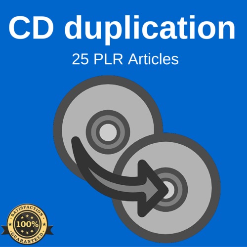 Product picture CD Duplications - High Quality PLR Private label Articles