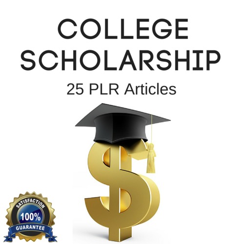 Product picture College Scholarship - High Quality PLR Privat Label Articles