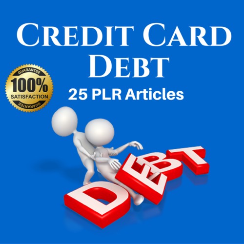 Product picture Credit Card Debt - Private Label PLR Articles on Tradebit