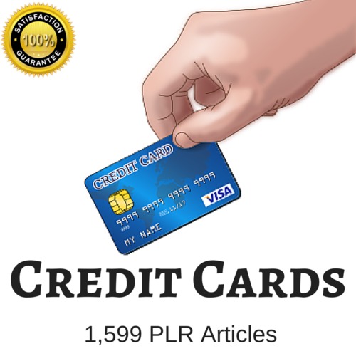 Product picture Credit Cards - Private Label Rights PLR Articles on Tradebit