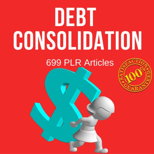 Product picture Debt Consolidation - Private Label PLR Articles on Tradebit