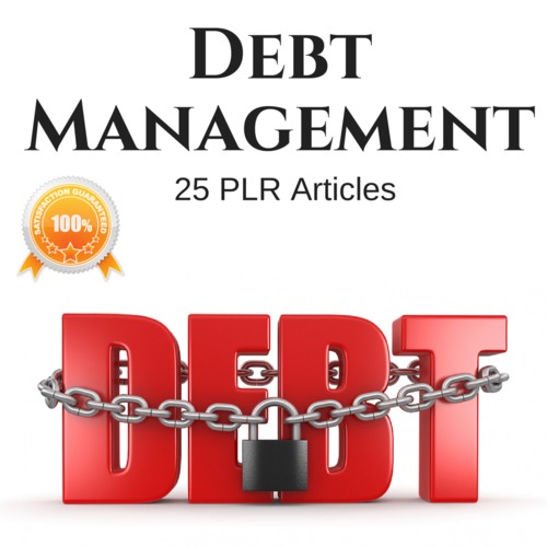 Product picture Debt Managment - Private Label PLR Articles on Tradebit