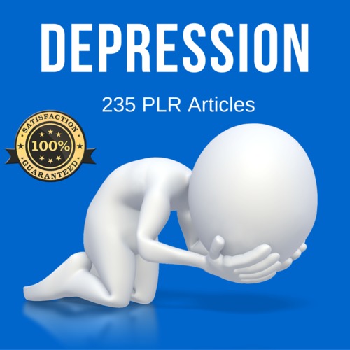 Product picture Depression - Private Label PLR Articles on Tradebit
