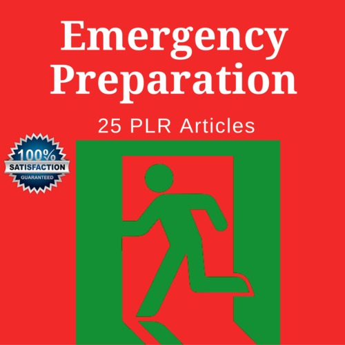 Product picture Emergency Preparation - PLR Private Label Rights Articles