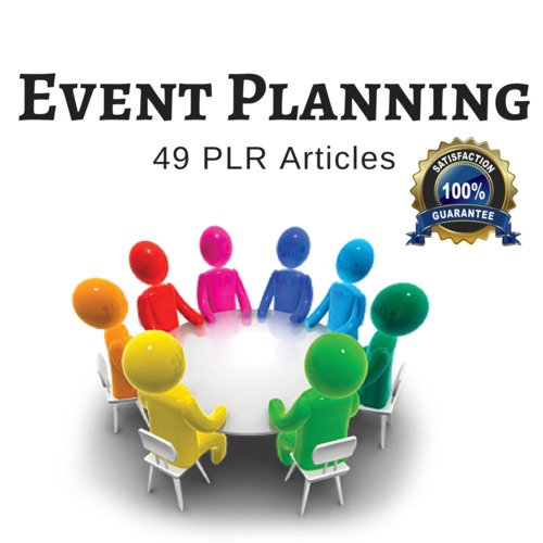 Product picture Event Planning - PLR Private Label Rights Articles 
