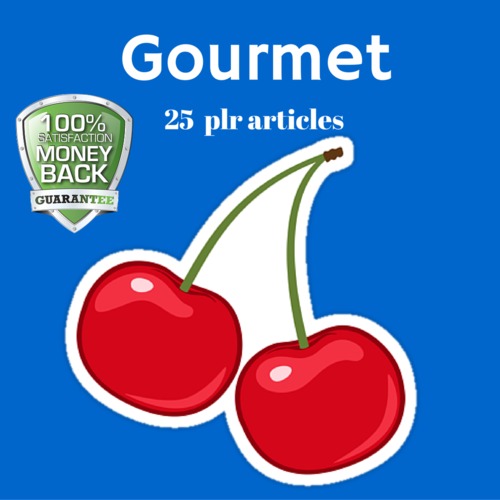 Product picture Gourmet - PLR MRR Private Label rights Articles